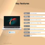 Samsung Galaxy Book3 Core i5 13th Gen 1335U - (8 GB/512 GB SSD/Windows 11 Home) Galaxy Book3 Thin and Light Laptop (15.6 Inch, Silver, 1.58 Kg, with MS Office) - Image 2