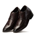 Celby Brown Formal Premium Leather Shoes with a Hidden Heel of 7.5 CM Discreet shap Dress Elevator Shoes - Image 6