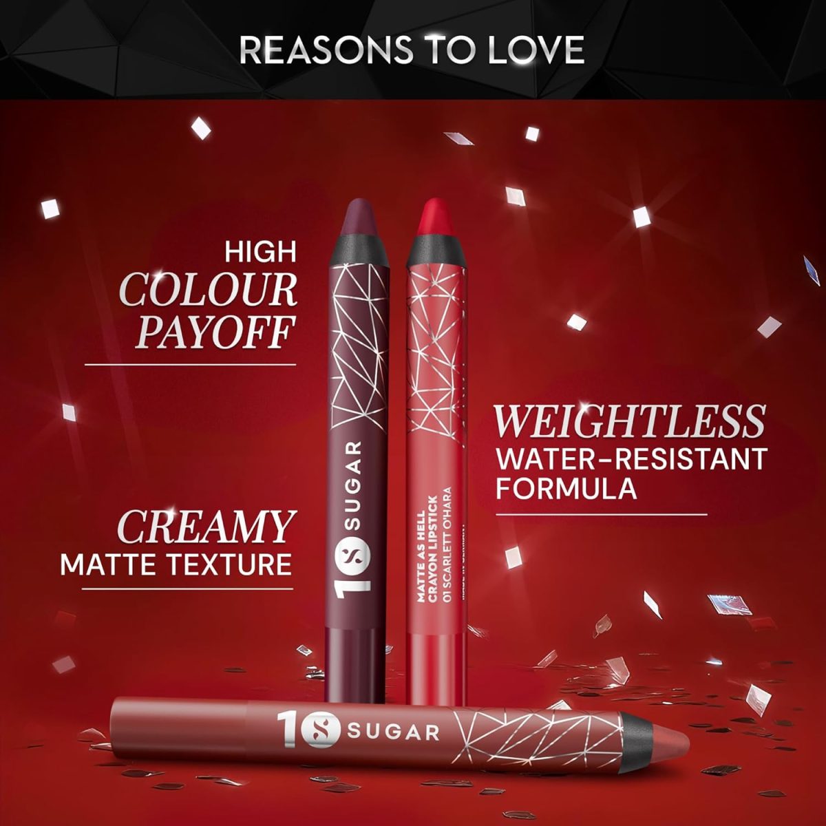 SUGAR Cosmetics Matte as Hell Crayon Lipsticks for Women | Lasts Up To 8+ Hours | Lip Crayon with Sharpener | 2.8gm - 17 Brandy Harrington (Anniversary Edition) - Image 2