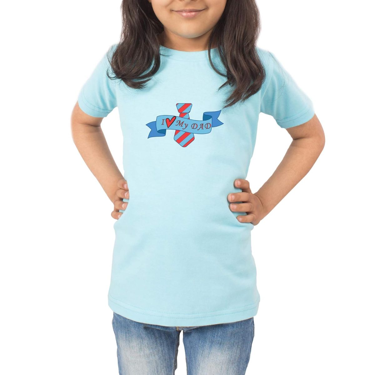 FADE COLLECTION - I Love My Dad Kids T-Shirt (Boys/Girls) - Image 6