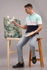 ADRO Men's Regular Fit Polo Tshirt in 100% Cotton Multi Color Polo - Image 4