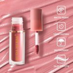 HUDA HERBS Liquid Lipsticks for Women - Set of 5 Paraben & Silicon Free, Matte, Long Lasting, Waterproof, Smudge Proof Mini Lipstick combo, Perfect Gifts for Wome, Red Lipstick Set - Image 4