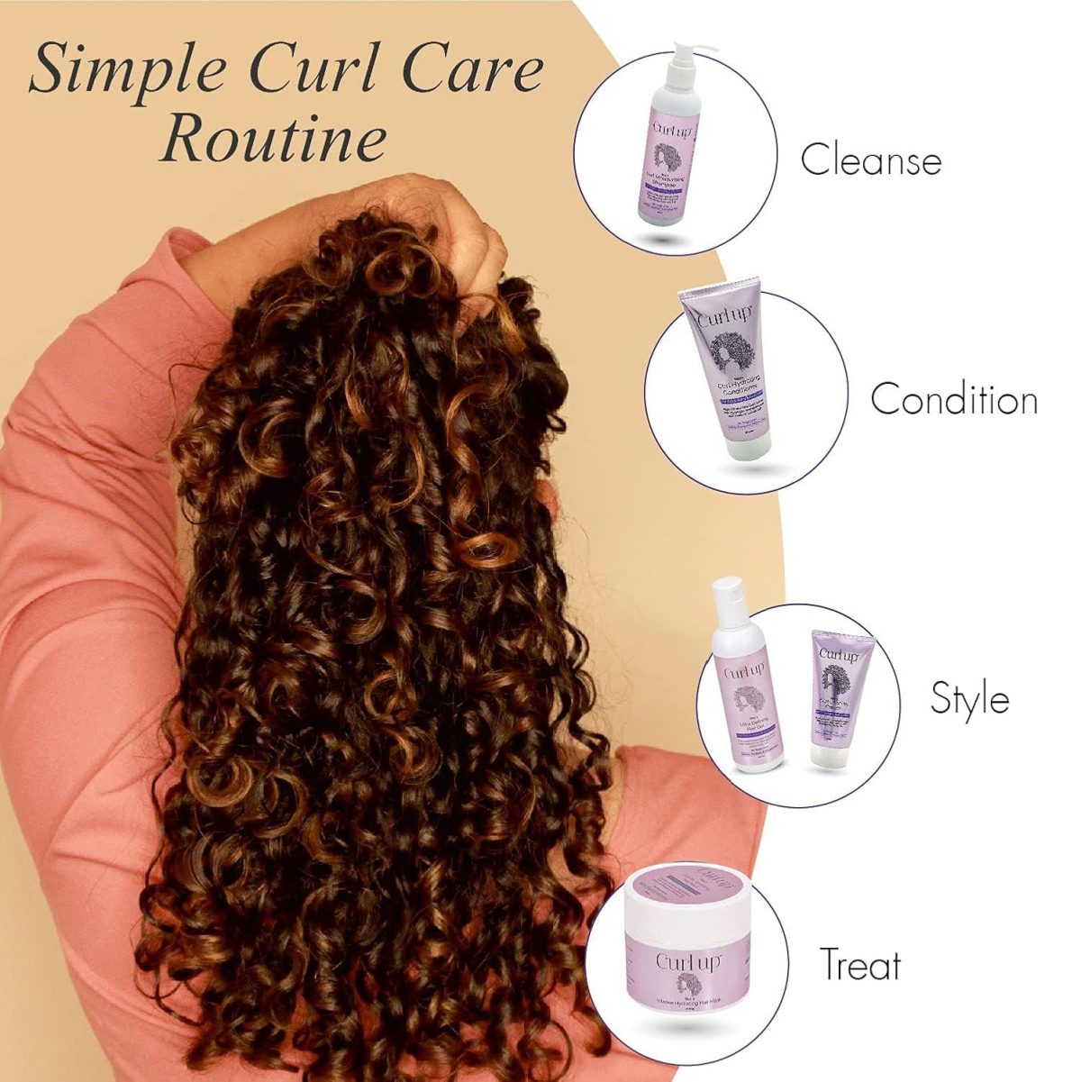 Curl Up Ultra Defining Hair Gel - Strong Hold Flaxseed Hair Gel - For Dry Frizzy, Wavy & Curly Hair - Sulphate Paraben & Silicone Free (100ml) - Image 6