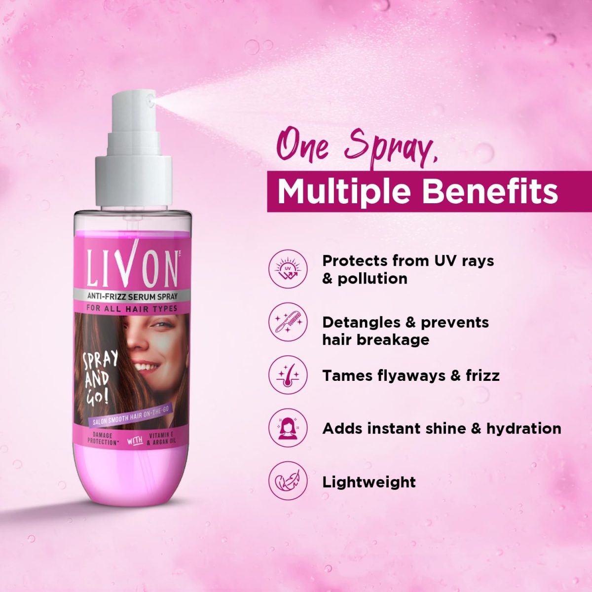 Livon Shake and Spray Hair Serum, 100 ml - Image 4
