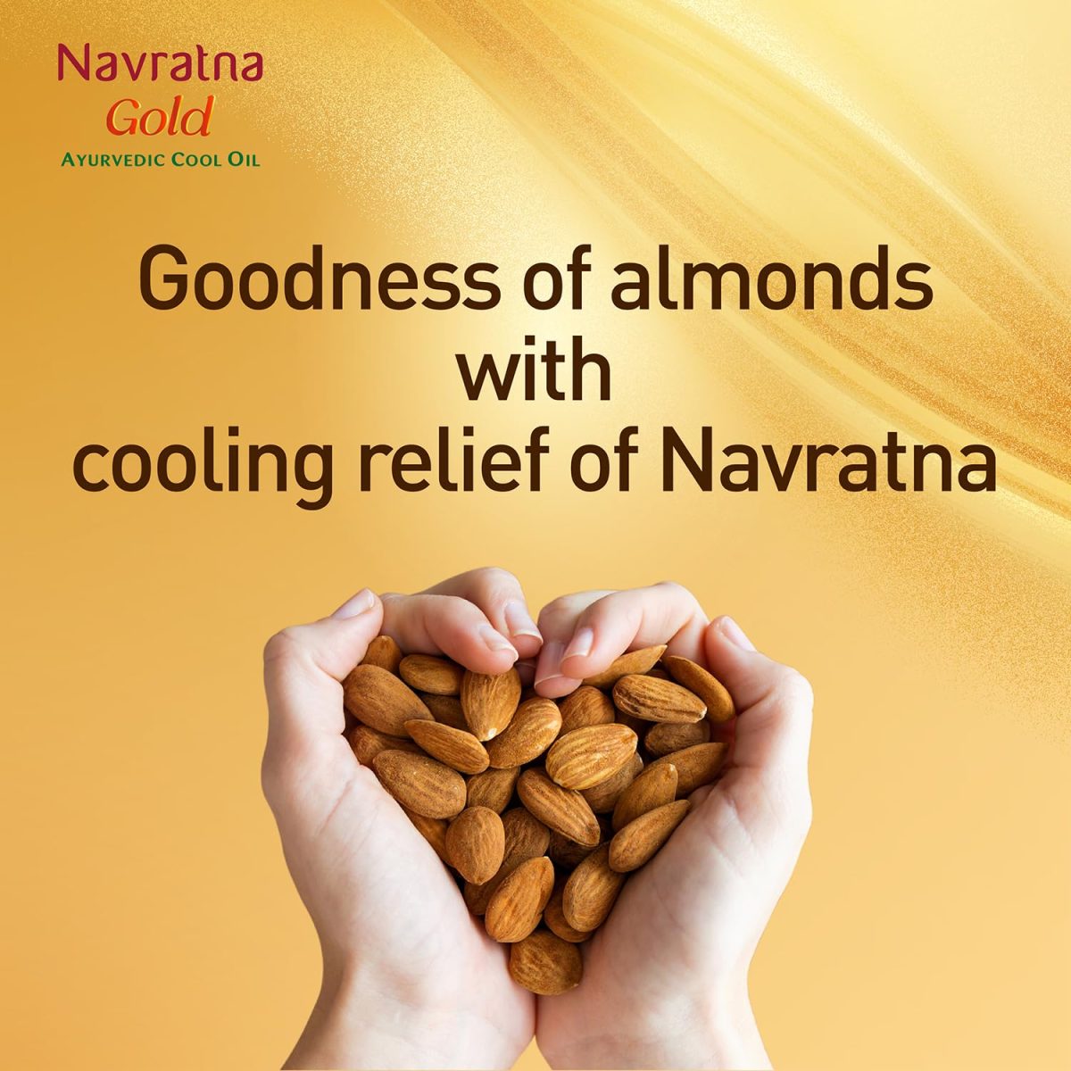 Navratna Gold Ayurvedic Cool Oil | Goodness of Almonds | Non-Sticky and Fresh Lily Fragrance | 500ml - Image 4