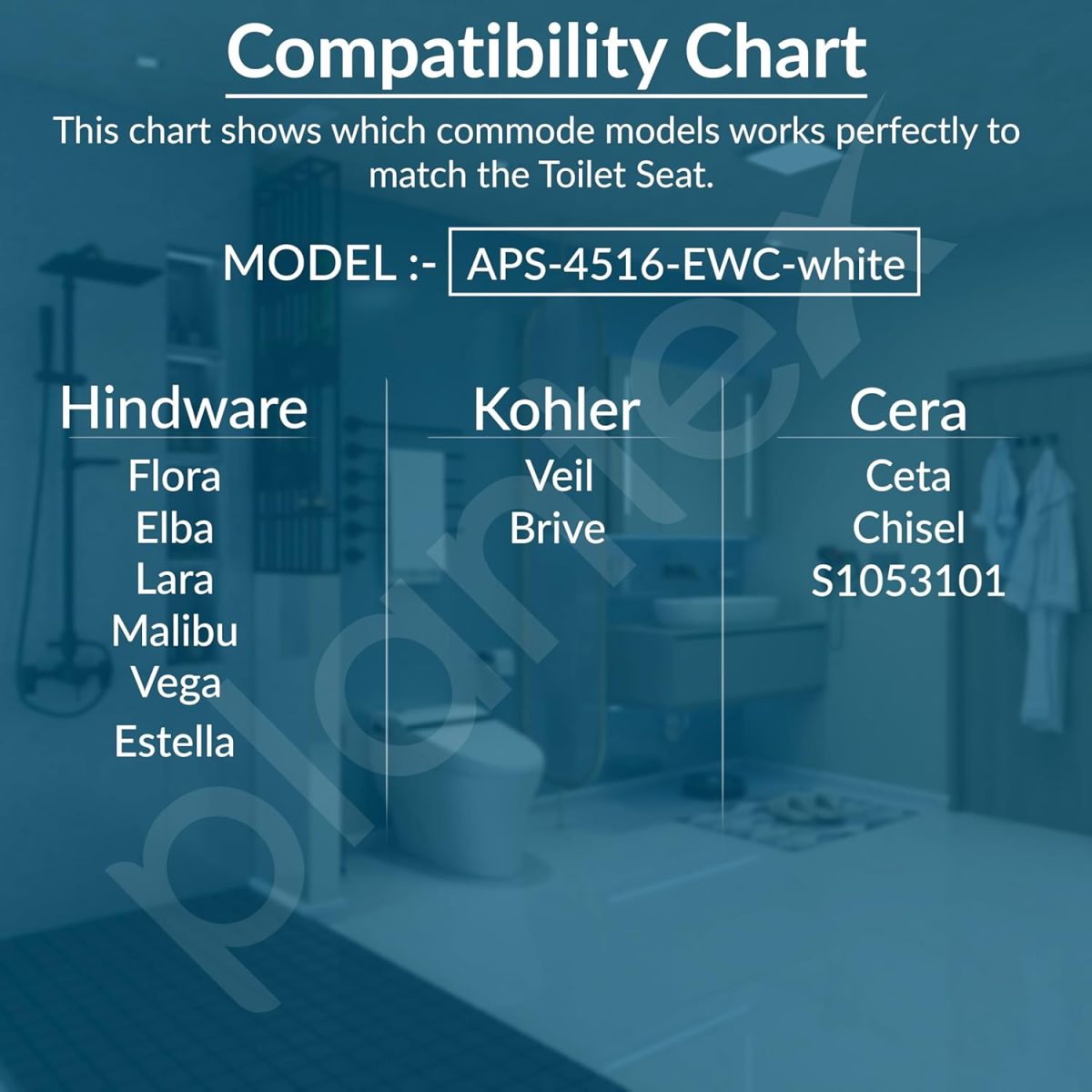 Plantex Polypropylene Western Toilet Seat/Toilet Seat For Bathroom/Commode Seat Cover/Western Toilet/Seat Cover for EWC - Oval Shape (Glossy White) - Image 6