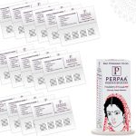 PERPAA Kumkum Velvet Round Bindi Box of 15 Flaps for Ladies Women Forehead Bindi (Stick On) (Size 11, Diameter 1.5mm, Black)