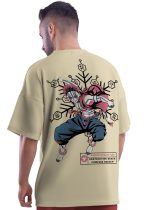 crazymonk Akaza Upper Rank Demon Oversized T-Shirt - Image 5