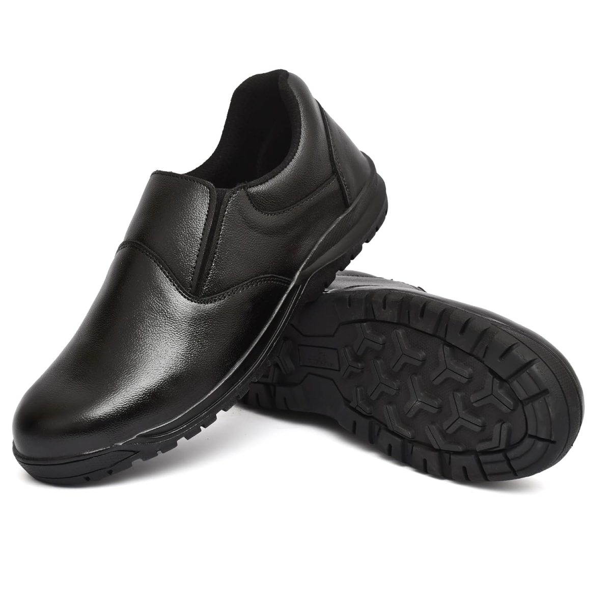 STONIX Ninja Pure Leather Steel Toe Safety Shoe for Men UK09 Black - Image 3