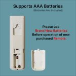 Zieva Compatible For Daikin Ac Remote Replacement For 1, 1.5, 2 Ton Split/Window Air Conditioner - Please Match The Original Remote (Ac 214 A),White - Image 6