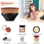 3Pc Makeup Foundation brush Set | Big & Small Size With Oval foundation Makeup brush | Blending Liquid, Cream, Powder | Flat Top Kabuki Compact brush for foundation face makeup - Image 3