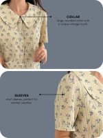 GRECIILOOKS Oversized Shirt for Women – Korean Casual Short Sleeve Loose Fit Top | Plus Size Summer Wear for Girls & Women - Image 5