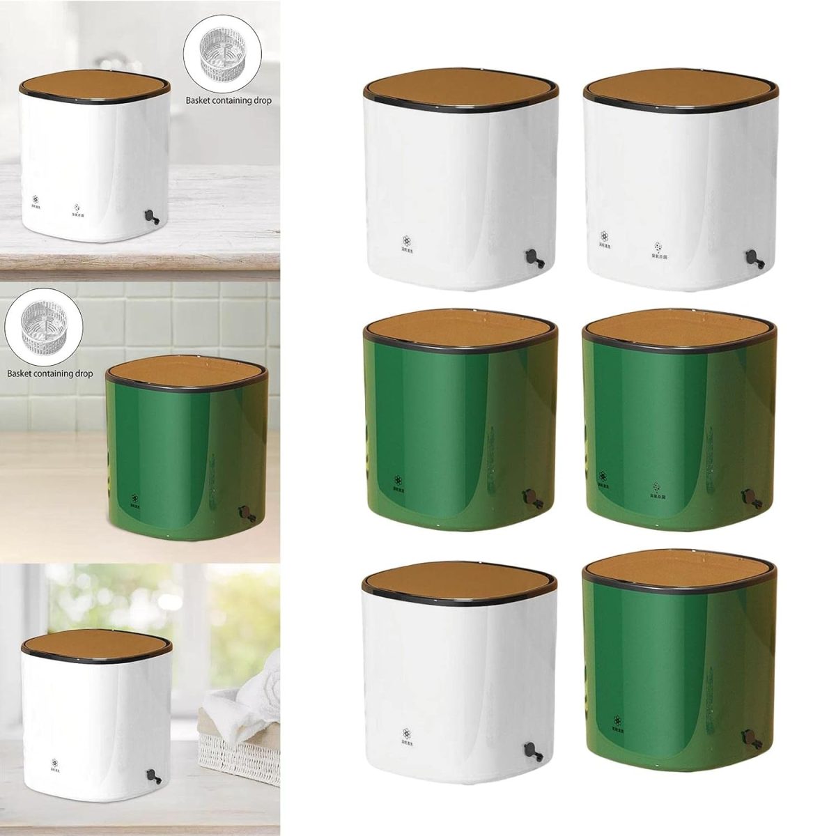 CALANDIS™ Mini Portable Washing Machine Automatic Rotating Turbines White Standard - Washing Machines - Image 4