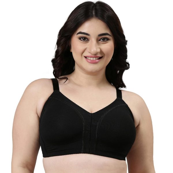 Enamor Women's Nylon Blend Non-Padded Bridal T-Shirt Bra - Non-Wired, Full-Coverage, Smooth Contour Lift for a Transformed Silhouette