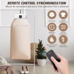 Xpressdryr Plastic Folding Portable Cloth Dryer, Mini Laundry Dryers With Remote Control, Small Compact Foldable Electric Drying Machine With Dry Bag For Travel, Home,Apartment,Off White