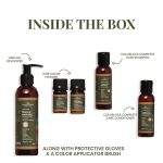 SACRED HERBS Ammonia & PPD Free Organic Gel Hair Color | pH Neutral | Long Lasting Colour with 100% Grey Coverage | Conditioning & Damage Free Natural Hair Coloring for Men & Women Dark Brown 3.00 - 240ml+20gms - Image 9