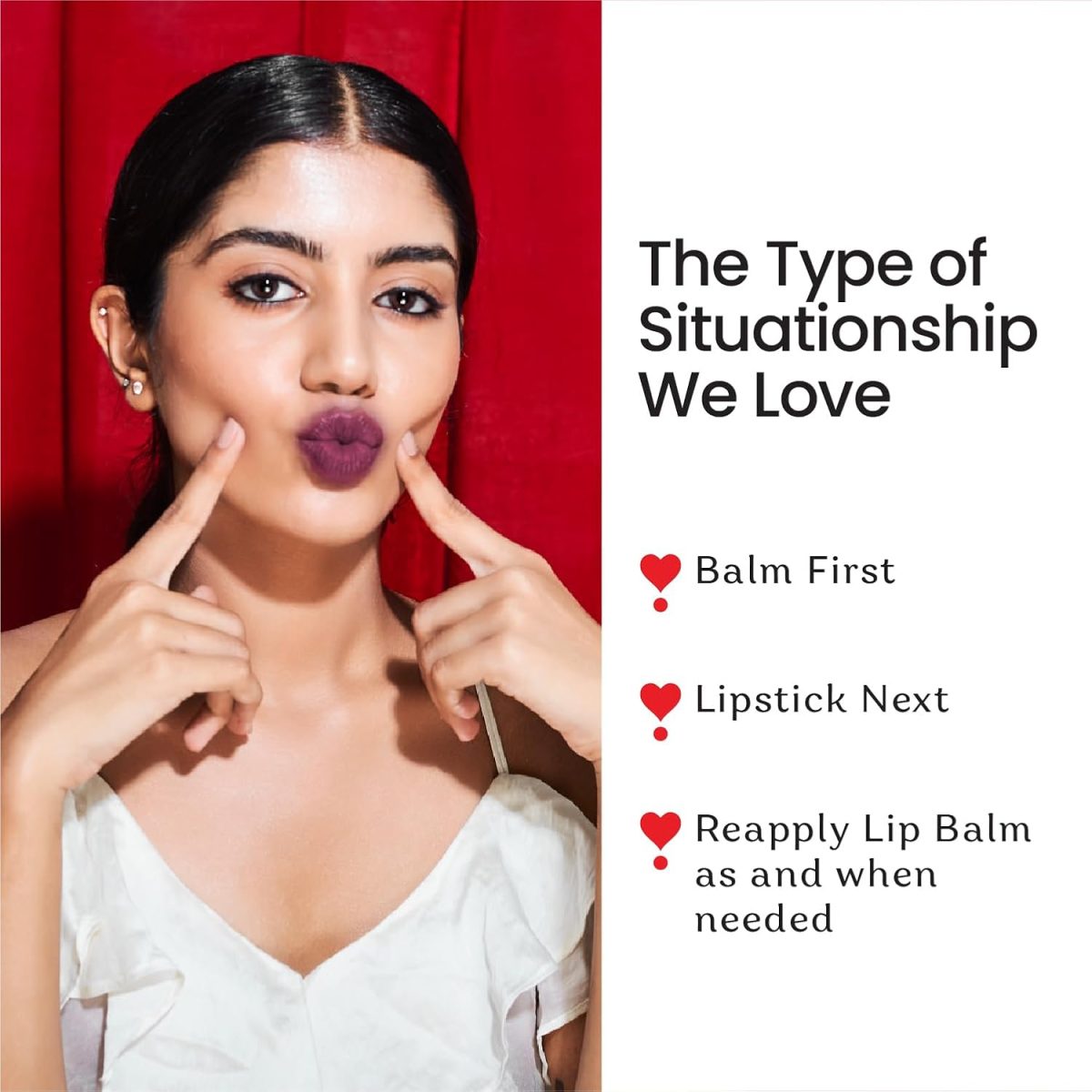 Color Cupid 2 in 1 Tinted Lip Balm + Liquid Lipstick | Intense color pay off & moisturization | Infused with Hyaluronic Acid & Jojoba Oil | Friends with Benefits | Wine & Dine - Image 4