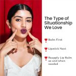 Color Cupid 2 in 1 Tinted Lip Balm + Liquid Lipstick | Intense color pay off & moisturization | Infused with Hyaluronic Acid & Jojoba Oil | Friends with Benefits | Wine & Dine - Image 4