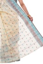 DipDiya Women Pure Cotton Bengali Classical Tant Saree - Image 5