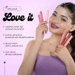 BELLAVITA All Hearts Lip Plumper | Hydrating Plumping Gloss | Natural Tint & Shine | BellaMood Tech | Paraben Free Lip Gloss | Love Struck | 1.2g - Image 3