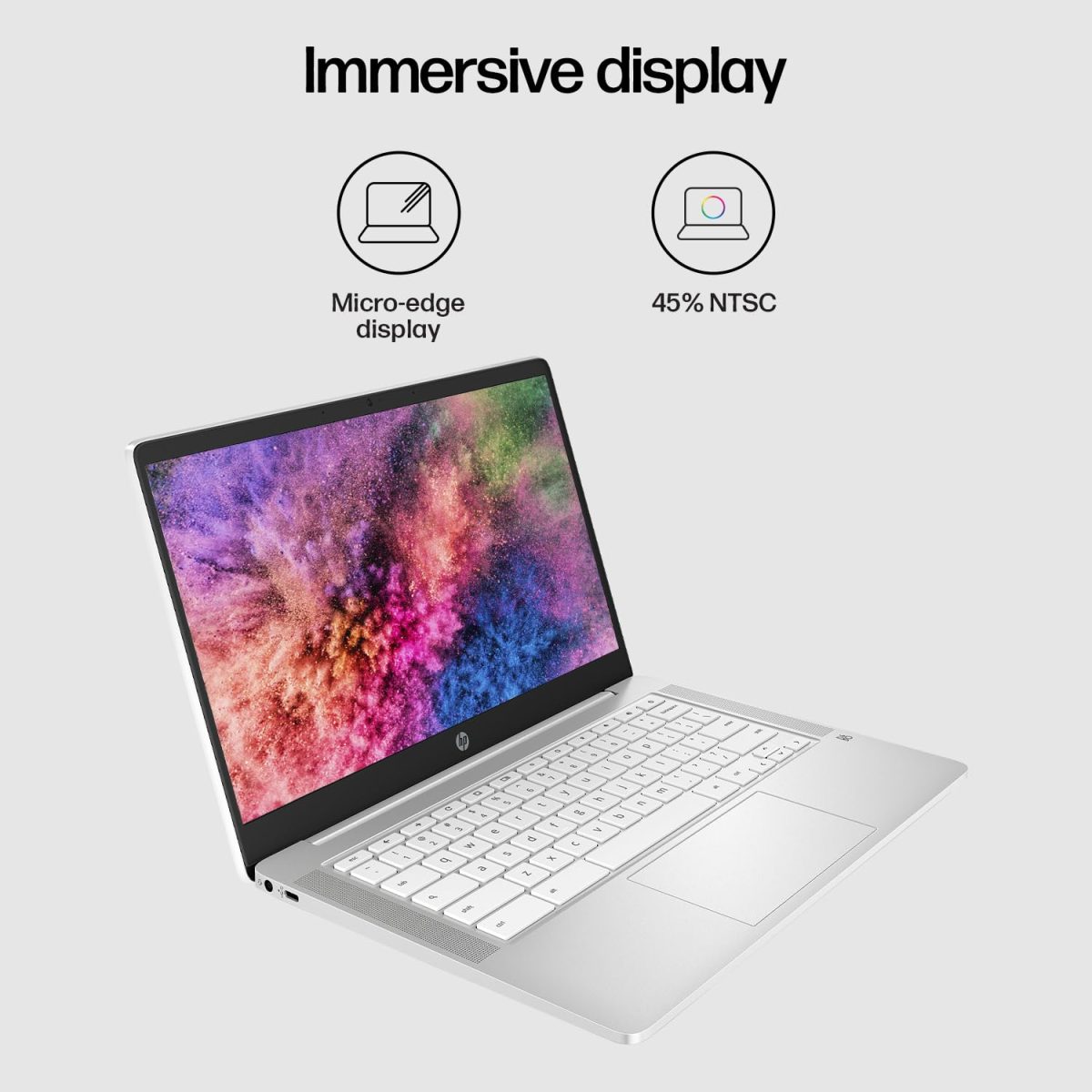 (Refurbished) HP Chromebook x360, Intel Celeron N4120, 14-inch (35.6 cm), HD, 4GB LPDDR4, 64GB eMMC, Intel UHD Graphics, Thin & Light, Dual Speakers, BrightView Display (Chrome 64, White, 1.49 kg), ca0505TU - Image 3