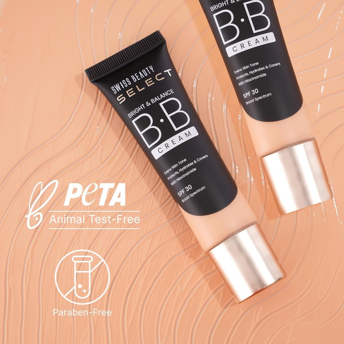 SWISS BEAUTY Select Bright & Balance Multifunctional Bb Cream With Spf 30 | Protects, Hydrates And Covers | Infused With Niacinamide And Wheat Germ Oil | Shade- Milkshake, 30G - Image 4