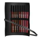 MARS Matte Liner with Holder Set of 10 | One Swipe Smooth Application | Long Lasting & Travel Friendly Lip Pencil | Multicolor | Set-B (1.4g x 10)
