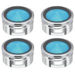 ALTON ALD355, Brass, Replacement Tap Aeartor With Foam Flow For M24mm Thread, Silver (4-Piece Set)