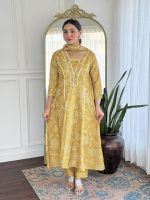 Naixa Women's Rayon Printed A-Line Kurta with Rayon Pant and Taby Printed Dupatta Sets (NX2-723) - Image 9