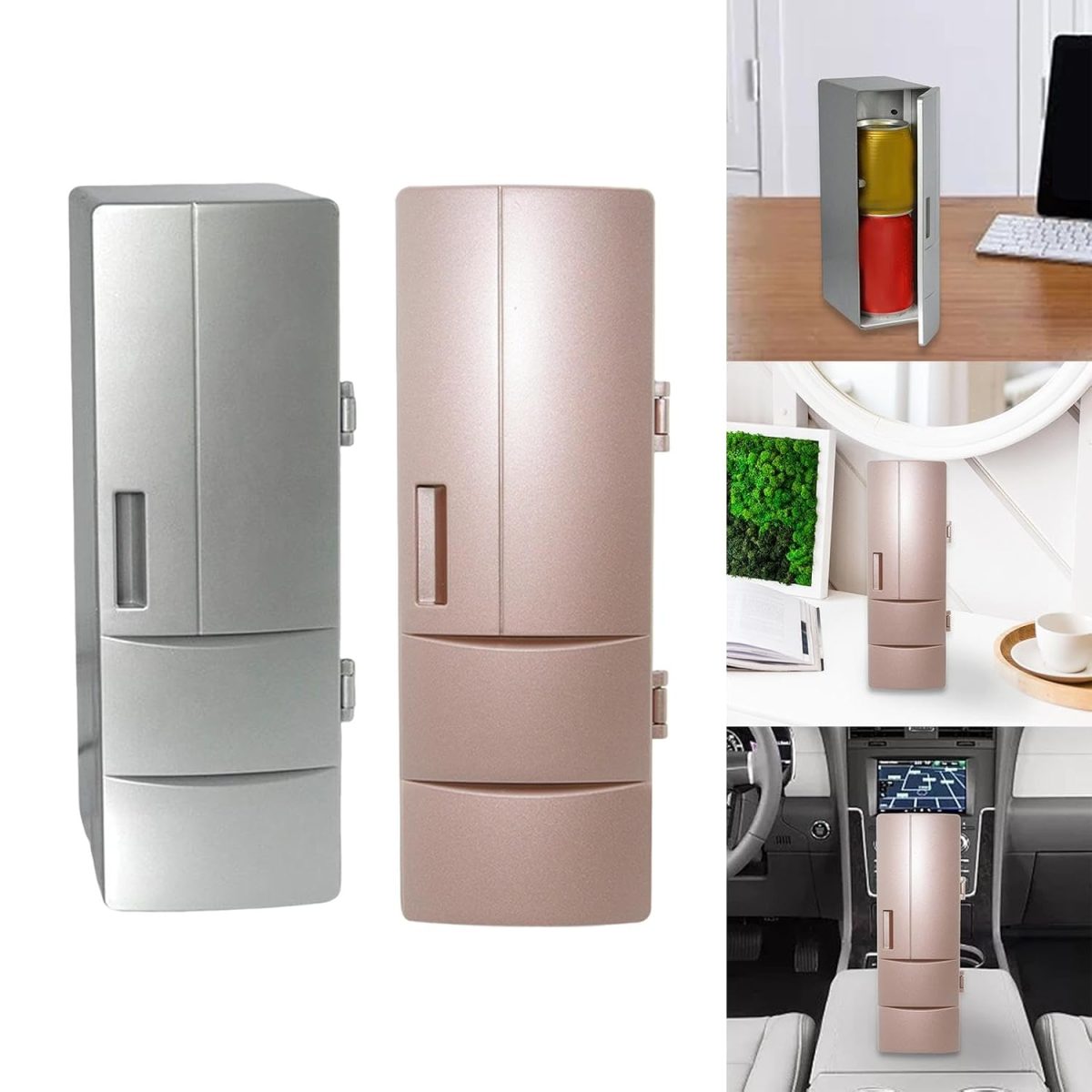 ARTISOUL® Generic Car Refrigerator USB Mini Fridge for Dorm Driving Food Beverage Silver | Major Appliances | Refrigerators & Freezers | Mini Fridges - Image 7