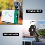 Kratos Grip X3 Premium Mobile Holder for Car with Back Button Unlocking Mechanism, Strong Suction Cup, 360° Rotatable,Car Mobile Holder for Wildshield and Dashboard, Compatible with 4 to 7" Smartphone - Image 8