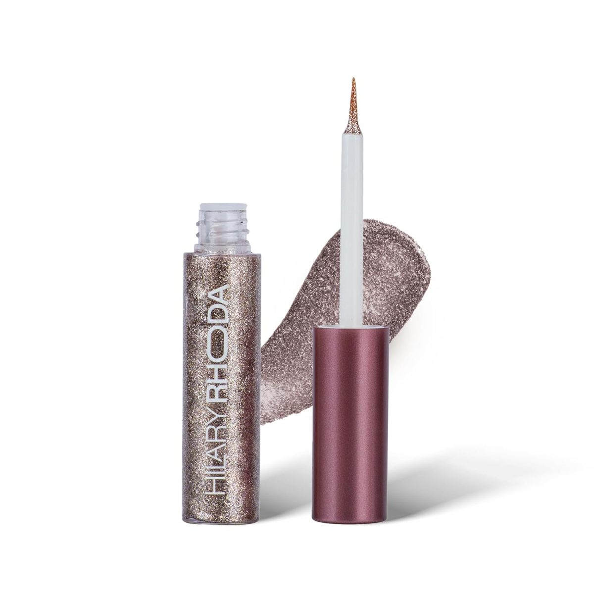 Hilary Rhoda Gel Showstopper Eyeliner | Smudge-Proof & Metallic Glitter | Water-Resistant | 5Ml (Rose Gold Shimmer- Shade 11), 5 ml (Pack of 1)