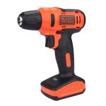 BLACK+DECKER LD12SP 12V 10mm Li-ion Cordless Variable Speed Reversible Drill Machine Driver with 10 Screwdriver & 2 Drill Machine Bits for Home & DIY Use, 1 Year Warranty, ORANGE & BLACK - Image 5