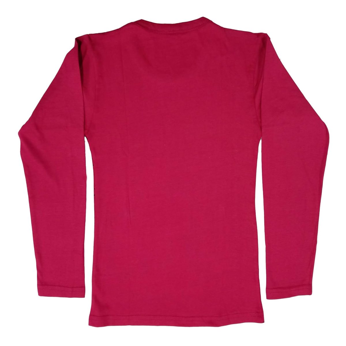 IndiWeaves Girls Cotton Full Sleeve Printed T-Shirt (Magenta,14-15 Years) - Image 2