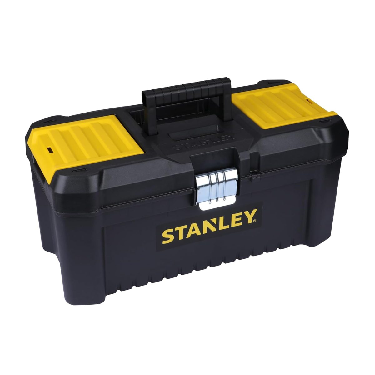 STANLEY STST75518-8 16'' Organised Heavy-Duty Portable Essential Toolbox with Top Lid & Removable Tray Compartment for Easy & Convenient Storage, Top Pad Lock Eye, 1 Year Warranty, 41x19.5x20 cm - Image 5