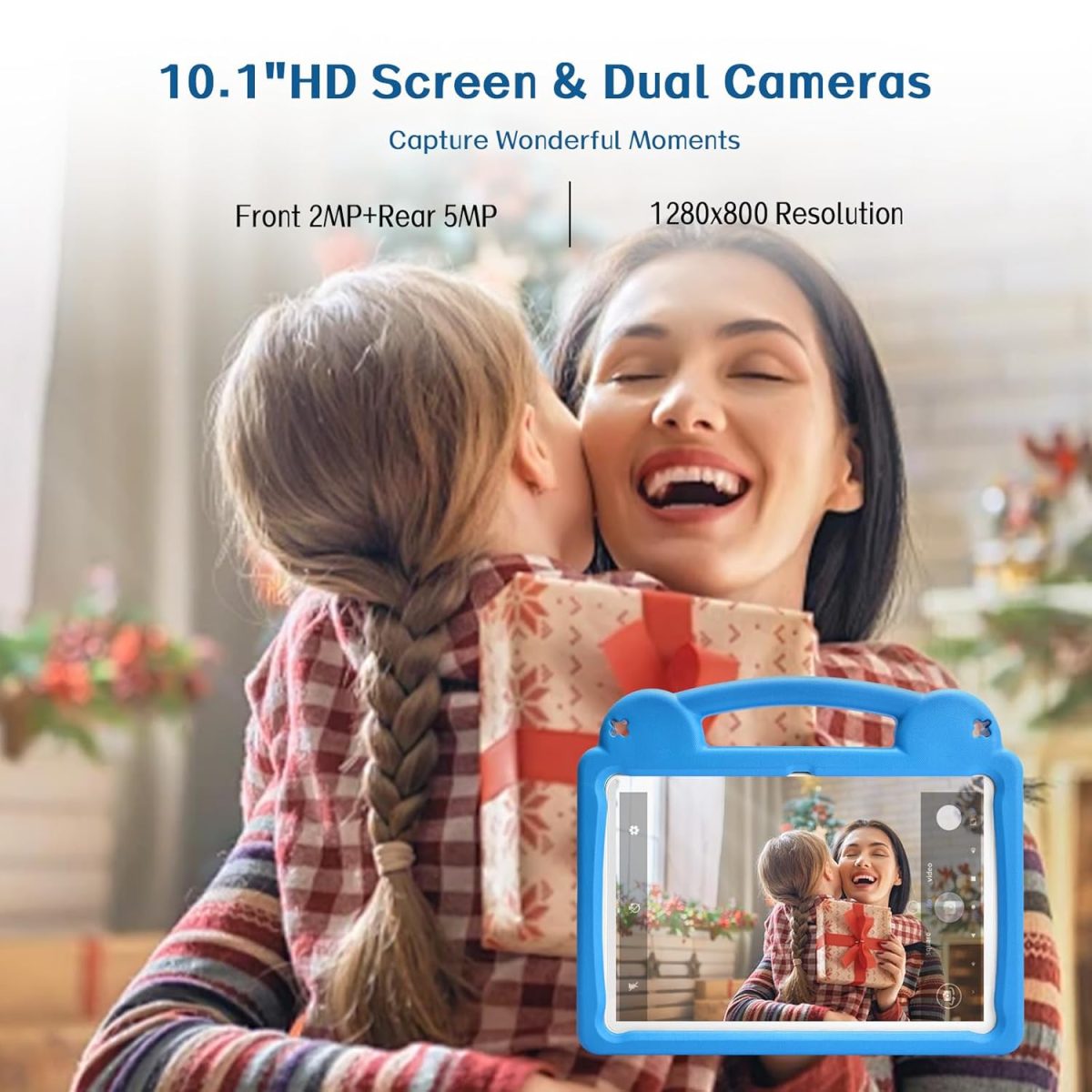 Ruufuuxy 10.1" Kids Tablet, Android Tablet for Kids, Android 15, 1280 x 800 Display, Octa-Core CPU, 8GB+64GB, 1TB Expandable via Micro SD, WiFi 6 (2.4G+5G), Controller - Image 2