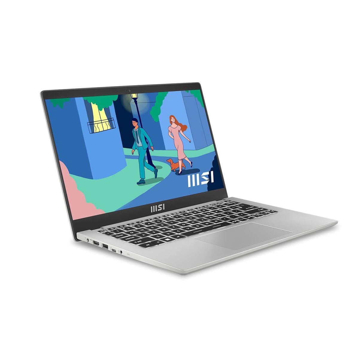 MSI Modern 14, AMD 7th Gen. Ryzen 5 7530U, 36CM FHD 60Hz Laptop(16GB/512GB NVMe SSD/Windows 11 Home/MSO 2021/AMD Radeon Graphics/Urban Silver/1.4Kg), C7M-283IN - Image 3