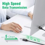 AGARO USB Extender, USB 3.0 Extension Cable Male to Female USB Cable High-Speed 5GBps Data Transfer Compatible with Webcam, Gamepad, Keyboard, Mouse, Hard Drive, Xbox, Laptop/PC/Mac/Printer, 2 Meter - Image 2