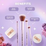 Hilary Rhoda Play n Blend Brush Set | Easy Blending For Cream, Liquid & Powder Formulation | Soft & Smart Bristles | 2 Eyeshadow Brushes | Blush & Lip Brush - Image 5