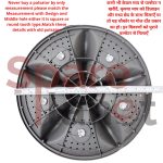 spareplanet™ Pulsator 5 Flowers Compatible with Lloyd Semi Automatic Washing Machine (Match & Buy) - Image 3