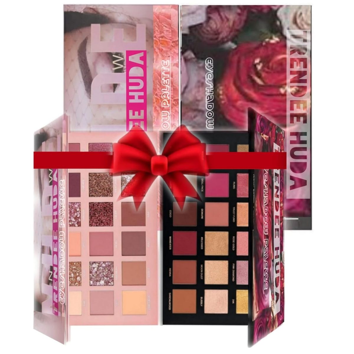 COSMAC Beauty Rose Gold Remastered + Nude Edition Eyeshadow Palette Combo Kit - 36 Matte and Shimmer Finishes,- Complete Eye Shadow Palette | Highly Pigmented and Blendable | Multicolor | Waterproof Long Lasting Eyeliner (SET OF 3) - Image 2