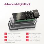 Godrej Security Solutions Forte Pro 15 Litres Digital Electronic Safe Locker for Home & Office with Motorized Locking Mechanism (Light Grey) - Image 3