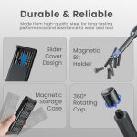 Portronics Bit Box,24-in-1 Screwdriver Kit,Compact,Durable,and Travel-Friendly Tool Kit with a Magnetic Bit Holder,Perfect for Household&Auto Repair (Black) - Image 4