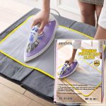 Helsta Protective Insulated Ironing Mesh for Clothes Delicate Garment Cloth Guard Home Press Mat Reusable & Washable, Multicolours