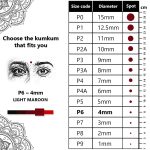 Eyetex Pallavi Sticker Bindi/Pottu|Round|Aloe Vera & Papaya Extracts|Breathable Non-Irritating Velvet Fabric|P6|Light Maroon|20 Flaps - Image 4