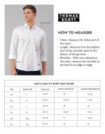 Thomas Scott Men's | Solid | Full Sleeve | Slim Fit | Cotton Blend | Spread Collar | Casual Shirt - Image 10