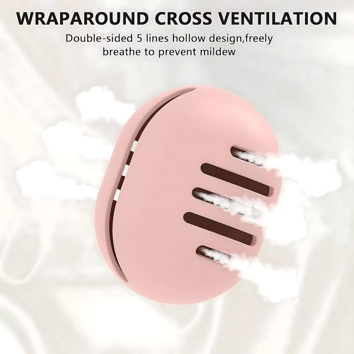 Hian Silicone Makeup Sponge Holder for Travel, Double-Sided Breathable & Shatterproof Beauty Blender Case for Women & Girls, Cosmetic Storage for Sponges Sponge Holder (Pink Color) - Image 9