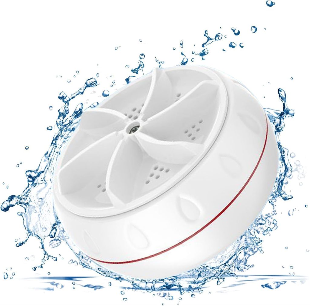 ZAHIRA ENTERPRICE Mini Washing Machine Turbine Washing Machine Washing Machine Door Hinge UlTrAsOnIc Lightweight Turbo Washer with USB Cable for Home Camping DoRmS Business College Rooms TR1