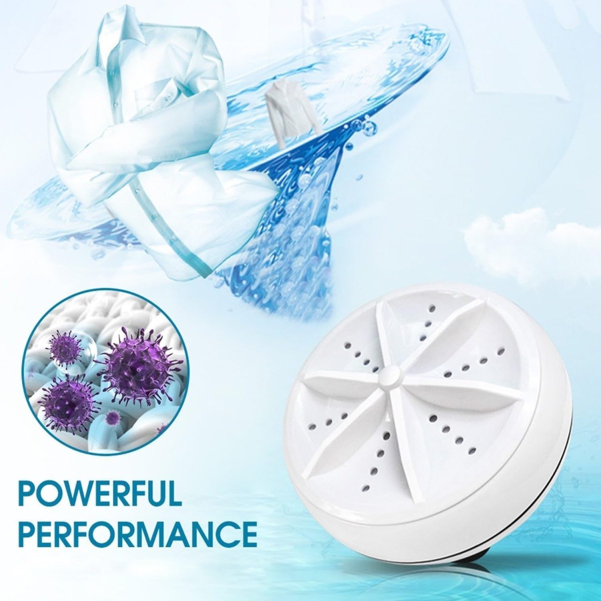 Drumstone (𝗦𝗽𝗲𝗰𝗶𝗮𝗹 𝟭𝟬 𝘆𝗲𝗮𝗿𝘀 𝗪𝗮𝗿𝗿𝗮𝗻𝘁𝘆) USB-Powered Turbine Wash – Portable, Energy-Efficient Cloth Washer for Quick and Convenient Cleaning on The Go - Image 5