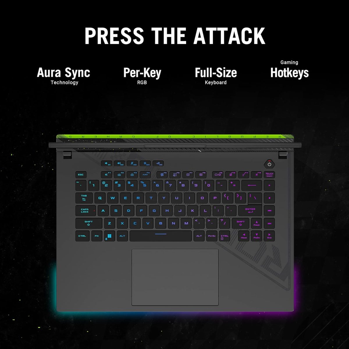 ROG Strix G16 (2024), 16 "(40.64cm) QHD+ 240Hz, Intel Core i9 14900HX, Gaming Laptop (16GB DDR5/1TB SSD/NVIDIA GeForce RTX 4070 /Windows 11/Office 2021/Eclipse Gray/2.50 Kg), G614JIR-N4062WS - Image 6